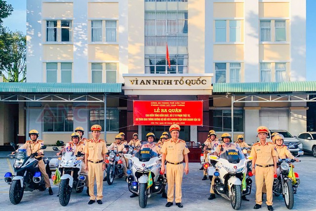 Cần Thơ: Ra quân tổng kiểm soát, xử lý vi phạm về TTATGT đường bộ đối với phương tiện kinh doanh vận tải- Ảnh 2.