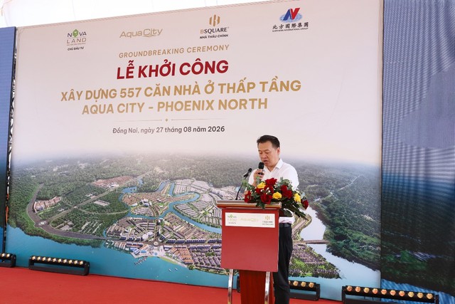 Novaland và Liên danh nhà thầu NIG - BSQUARE khởi công xây dựng hơn 500 căn nhà thấp tầng tại Aqua City- Ảnh 2.