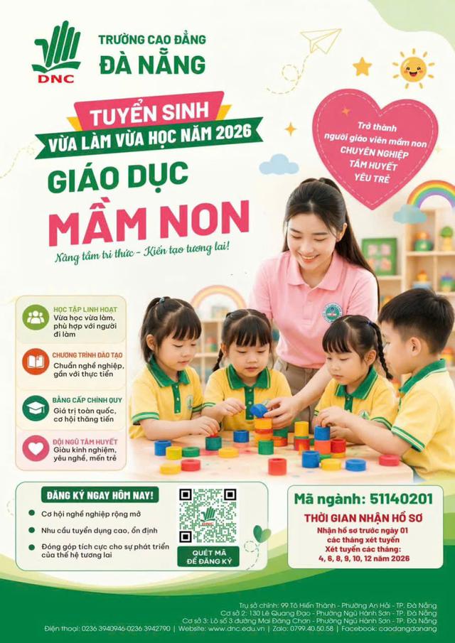 Trường Cao đẳng Đà Nẵng tuyển sinh nhiều hệ đào tạo và khai giảng các lớp nghiệp vụ sư phạm - Ảnh 1.