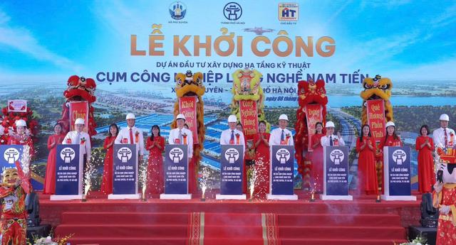 Hà Nội: Khởi công xây dựng hạ tầng kỹ thuật Cụm công nghiệp làng nghề Nam Tiến- Ảnh 1.