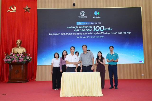 Hà Nội: Phường Yên Sở hỗ trợ chuyển đổi số cho các hộ kinh doanh, doanh nghiệp nhỏ và vừa- Ảnh 4.