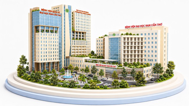 Khởi công Bệnh viện Quốc tế Đại học Nam Cần Thơ - giai đoạn 2 có tổng vốn đầu tư 1.500 tỷ đồng - Ảnh 2.