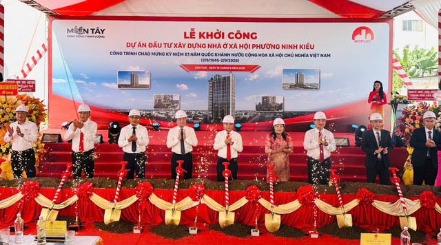 Khởi công Dự án Đầu tư xây dựng nhà ở xã hội phường Ninh Kiều- Ảnh 2.