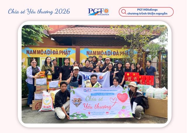PGT HOLDINGS hành trình của lòng nhân ái - Ảnh 1.