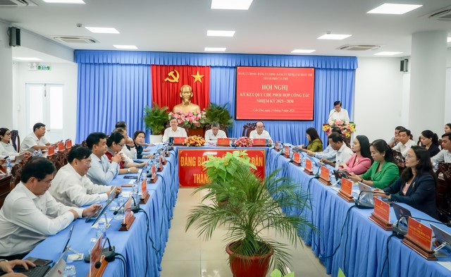 Cần Thơ ký kết quy chế phối hợp công tác giai đoạn 2025-2030- Ảnh 1.