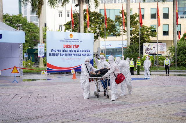 TP Huế: Diễn tập ứng phó sự cố bức xạ và hạt nhân năm 2026- Ảnh 1.