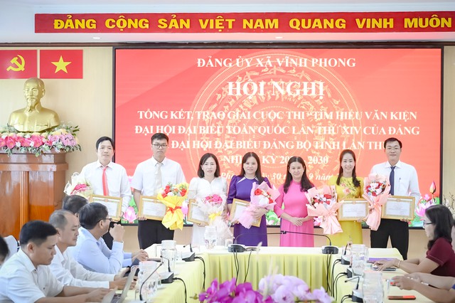 Vĩnh Phong tổng kết cuộc thi tìm hiểu Văn kiện Đại hội XIV của Đảng và Đại hội Đảng bộ tỉnh An Giang nhiệm kỳ 2025-2030- Ảnh 1.