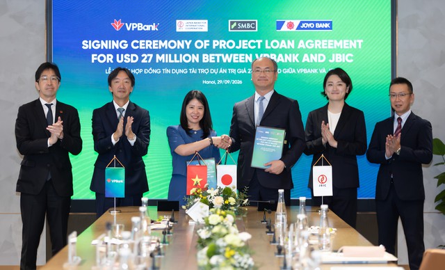 VPBank ký kết khoản vay 27 triệu USD với JBIC, tài trợ dự án truyền tải điện - Ảnh 1.