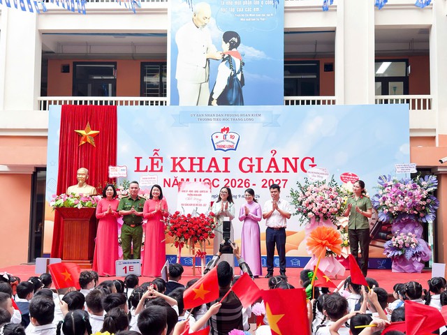 Lễ khai giảng đặc biệt tại Trường Tiểu học Thăng Long- Ảnh 2.