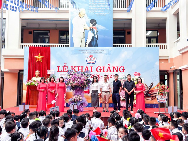 Lễ khai giảng đặc biệt tại Trường Tiểu học Thăng Long- Ảnh 5.