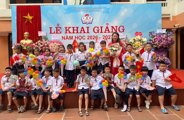 Lễ khai giảng đặc biệt tại Trường Tiểu học Thăng Long- Ảnh 14.
