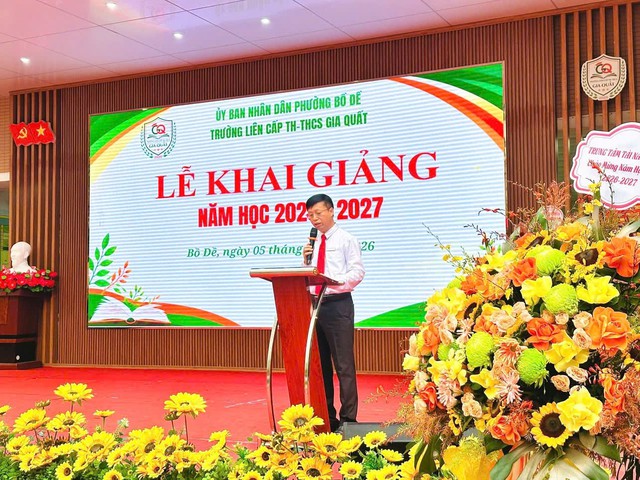 Trường Liên cấp TH - THCS Gia Quất tưng bừng khai giảng năm học mới 2026-2027- Ảnh 2.
