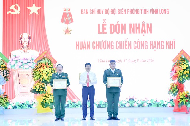 BĐBP tỉnh Vĩnh Long vinh dự đón nhận Huân chương Chiến công hạng Nhì- Ảnh 4.
