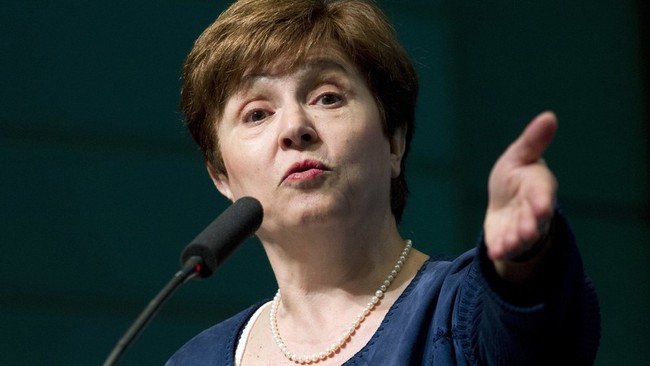 Bà Kristalina Georgieva, Giám đốc điều hành của Quỹ Tiền tệ Quốc tế. Ảnh: AP.