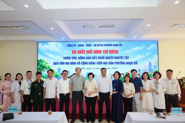 Phường Ngọc Hà thí điểm mô hình chăm sóc sức khỏe người khuyết tật tại gia đình, cộng đồng- Ảnh 5.