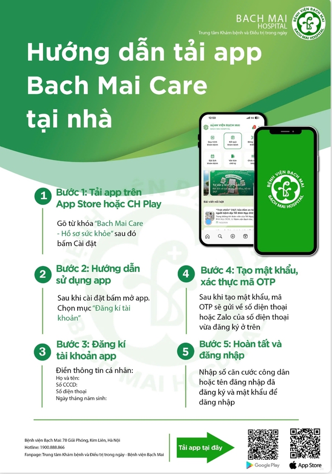 Bệnh viện Bạch Mai mở “luồng xanh” cho người đặt lịch khám qua ứng dụng- Ảnh 2.