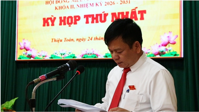 Thanh Hóa: HĐND xã Thiệu Toán tổ chức kỳ họp thứ nhất khóa II- Ảnh 3.