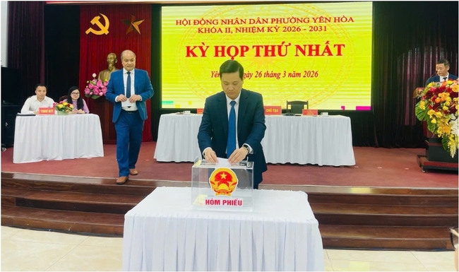 HĐND phường Yên Hòa tổ chức kỳ họp thứ nhất, kiện toàn bộ máy nhiệm kỳ 2026-2031- Ảnh 4.