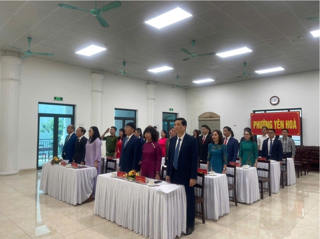 HĐND phường Yên Hòa tổ chức kỳ họp thứ nhất, kiện toàn bộ máy nhiệm kỳ 2026-2031- Ảnh 1.