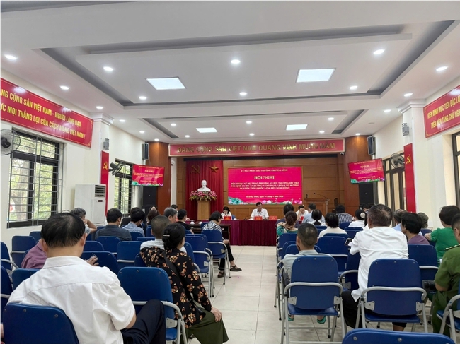 Phường Khương Đình: Đối thoại với các hộ dân về bồi thường GPMB Dự án Vành đai 2,5- Ảnh 1.