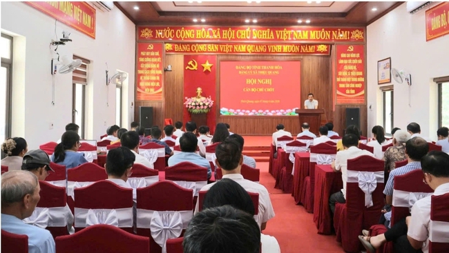 Xã Thiệu Quang: Tổ chức Hội nghị cán bộ chủ chốt về công tác quy hoạch cán bộ- Ảnh 1.