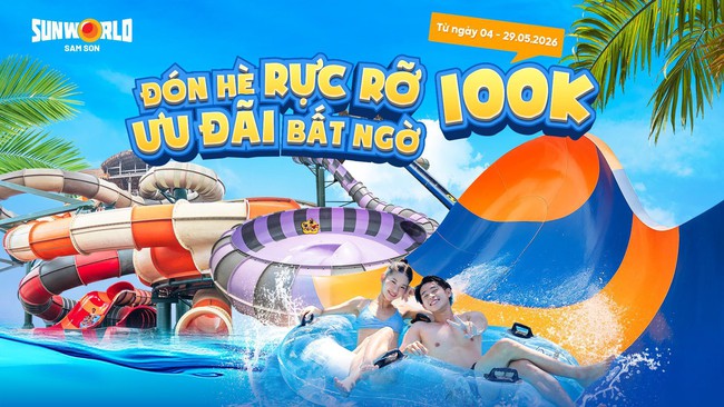 Chỉ 100.000 đồng/vé, “đại tiệc nước” đang chờ đón bạn tại Sun World Sam Son- Ảnh 1.