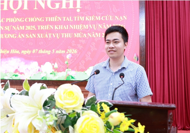 Thiệu Hóa chủ động ứng phó thiên tai, quyết tâm thắng lợi vụ Thu Mùa 2026- Ảnh 2.