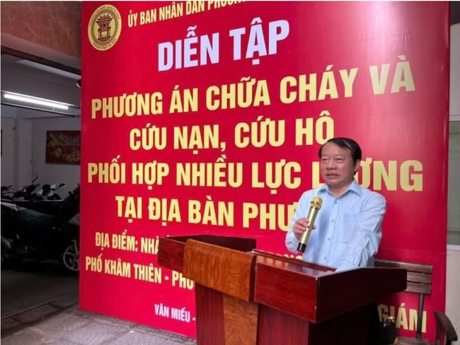 Hà Nội tăng cường diễn tập phòng cháy tại nhà ở nhiều căn hộ- Ảnh 1. Hà Nội tăng cường diễn tập phòng cháy tại nhà ở nhiều căn hộ- Ảnh 1.