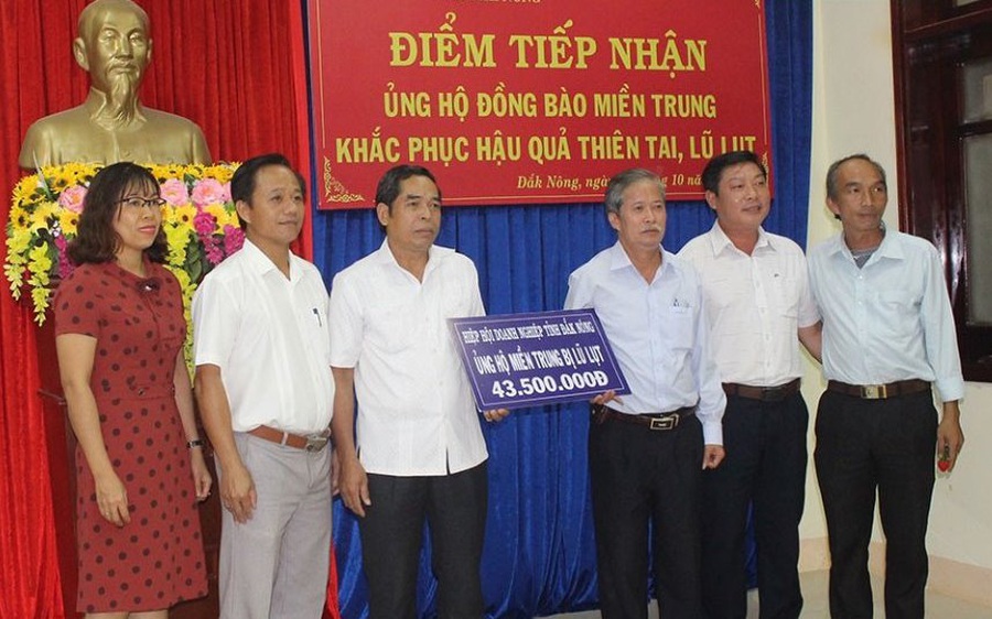 HHDN tỉnh Đắk Nông hỗ trợ cho đồng bào miền Trung