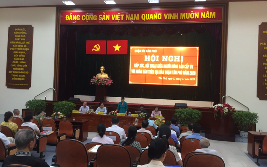 Quận ủy Tân Phú: Tiếp xúc, đối thoại với người dân - thực hiện nghĩa vụ nêu gương và trách nhiệm của người đứng đầu