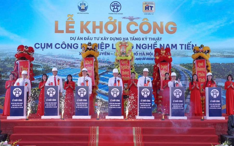 Hà Nội: Khởi công xây dựng hạ tầng kỹ thuật Cụm công nghiệp làng nghề Nam Tiến