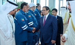 Thăm tổ hợp 27 tỷ USD là niềm tự hào của Kuwait, Thủ tướng đề cập tới siêu dự án có 3 nước tham gia ở VN