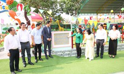 Khánh thành khu vui chơi trẻ em tại Trường Mẫu giáo Vĩnh Viễn 1