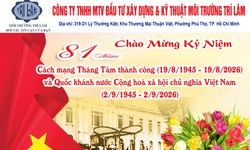Chào mừng kỷ niệm 81 năm Cách mạng Tháng Tám và Quốc khánh 2/9