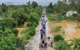 Đường sắt Bắc – Nam thông tuyến, sẵn sàng vận chuyển miễn phí hàng cứu trợ