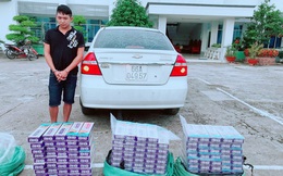 An Giang: Bắt giữ xe ô tô 5 chỗ vận chuyển trên 1.400 bao thuốc lá nhập lậu