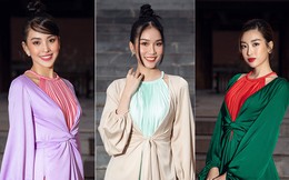 Dàn Hoa, Á hậu 'rủ nhau' mặc yếm giữa tiết trời lạnh giá 10 độ C đỉnh thiêng Yên Tử
