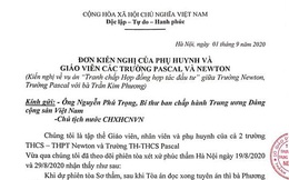 Giáo viên, phụ huynh học sinh Trường Pascal và Trường Newton gửi đơn kiến nghị lên Tổng Bí thư, Chủ tịch nước