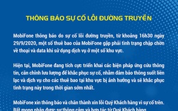 Mobifone giải thích về sự cố mất sóng trên diện rộng