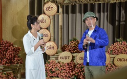 Nghệ sĩ Xuân Bắc đội mũ cối livestream bán vải thiều giúp nông dân vùng dịch Covid-19, chốt đơn "ào ào"
