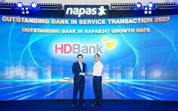 HDBank được vinh danh về tốc độ tăng trưởng giao dịch NAPAS 247