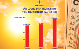 EVN Hà Nội: Bình quân lượng điện tiêu thụ tháng 5 tăng hơn 22,5% so với tháng trước