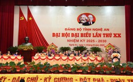 Nghệ An: Khai mạc Đại hội Đảng bộ tỉnh lần thứ XX, quyết tâm “ tiến vượt, bứt phá, tăng tốc” trong Kỷ nguyên mới.