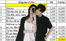 Vợ chồng ở Hải Phòng tiết kiệm 20 triệu/tháng, dân mạng soi bảng chi tiêu thấy 1 khoản "bất ổn"