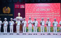 Công an tỉnh Thanh Hóa: Công bố các quyết định về tổ chức, cán bộ