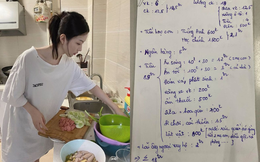 Bảng chi tiêu viết tay của cô vợ Hà Nội được ngàn người đồng cảm