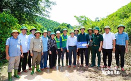 Chủ tịch UBND tỉnh Nghệ An chỉ đạo khắc phục hậu quả mưa lũ tại xã biên giới Mường Típ