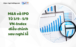 M&A và IPO (Từ 3/9 - 5/9): VN-Index điều chỉnh sau nghỉ lễ
