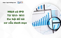 M&A và IPO (Từ 12/1- 16/1): Cơ hội để tái cơ cấu danh mục