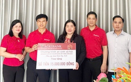 Agribank Chi nhánh U Minh Thượng Kiên Giang II trao tặng quà Tết tại xã Vĩnh Hoà và U Minh Thượng